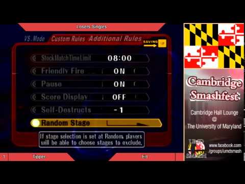 UMD Smashfest 2/7/14 - Tipper vs Ed Losers Quarters