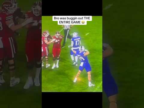 Bro was CRASHING OUT🤣‼️#footballshorts #youtubeshorts #collegefootball #football