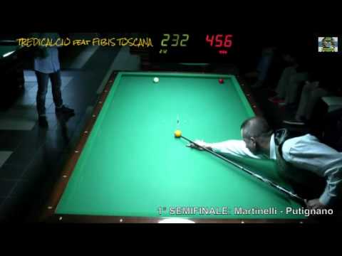 Martinelli D. vs Putignano - Semifinale Trofeo Biliardo Accademia Pontedera 2016 @TREDICALCIO
