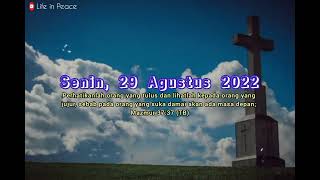 Download lagu Story WA Rohani Hari Senin, 29 Agustus 2022 // Story WA Rohani Kristen 30 detik - Firman Tuhan mp3