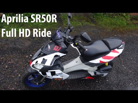 Скутер видео/Ride on tuned Aprilia SR 50 R