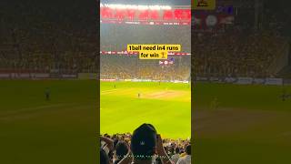 4 runs need in 1ball for win to csk || ipl final || csk lift fifth trophy 🏆 in ipl |#cricket#viral