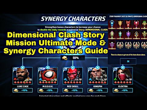 Dimensional Clash Story Mission Ultimate Mode & Synergy Characters Guide - Marvel Future Fight
