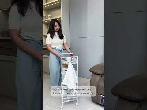 Gambar Informa Rak Troli 4 Tingkat 48x26x85 cm - Putih