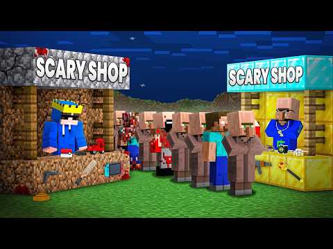 Me Vs Scary Entities Shop's Battle In Minecraft