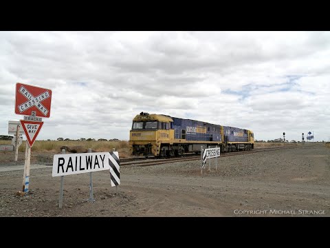 NR90 & NR21 Light Engines At Buchter Road Level Crossing (2/12/2020) - PoathTV Australian Trains