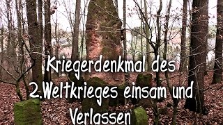 preview picture of video 'Kriegerdenkmal des 2.Weltkrieges einsam und Verlassen'