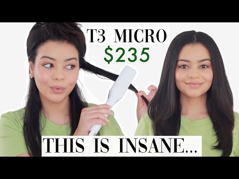 T3 MICRO SINGLEPASS X STRAIGHTENER ON CURLY HAIR - 1 &...