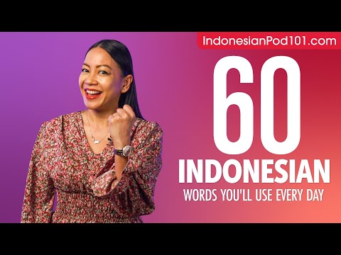 60 Indonesian Words You'll Use Every Day - Basic Vocabulary #46