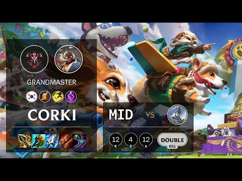 Corki Mid vs Galio - KR Grandmaster Patch 10.25b