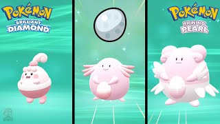 How to Find Happiny, Evolve into Chansey, Then Blissey in Pokemon Brilliant Diamond & Shining Pearl