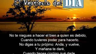 Miniatura del video: El versiculo del dia .com - Proverbios 3 v27-28