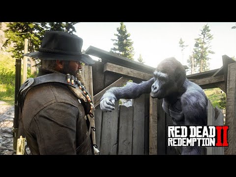 Encontrei um GORILA e PRENDENDO O SERIAL KILLER - Red Dead Redemption 2