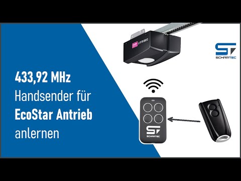 Handsender für EcoStar 433,92 MHz anlernen | Schartec