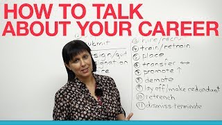 Business English - How to talk about your career