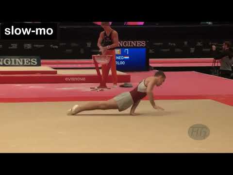 MAG 2022 COP Artistic gymnastics elements [C] Fedorchenko F/X (slow-mo)