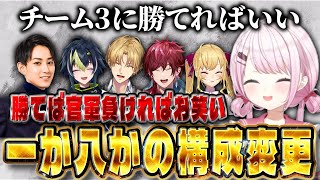【KZHCUPinLoL】チーム3に勝つために構成変更を試みるらいじん士官学校附属幼稚園つよい組【にじさんじ/椎名唯華/鷹宮リオン/エクスアルビオ/ローレンイロアス/伊波ライ/らいじん】