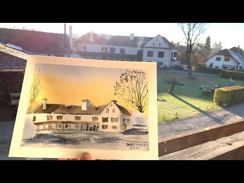 Travel and Sketch Vlog  - Castle Daniel, Talisoara (Baraolt, Covasna County, Transylvania,  Romania)