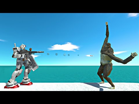 Beast Titan vs Gundam - Rx78 - Animal Revolt Battle Simulator