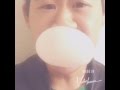 Blowing A Big Bubble Gum