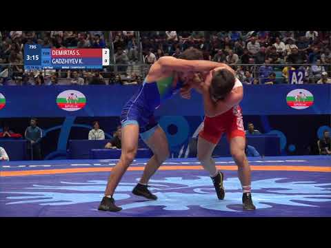 1/16 FS - 74 kg: S. DEMIRTAS (TUR) v. K. GADZHIYEV (AZE)