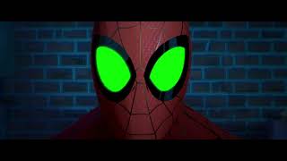 Spider-Man (Peter B. Parker) watching TV Spider-Man: Into the Spider-Verse green screen green screen