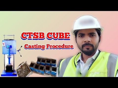 ctsb cube casting procedure#ctsb#civilengineering
