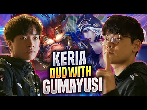 GUMAYUSI DUO WITH KERIA! - T1 Gumayusi Plays Ashe ADC vs Ezreal! | Preseason 2023