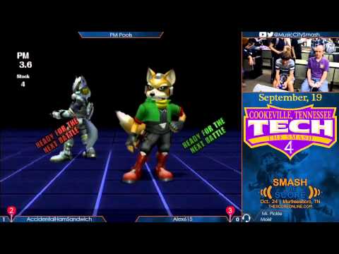 TTS4 - Alex 615 (Wolf) vs AccidentalHamSandwich (Fox)- Project M Pools