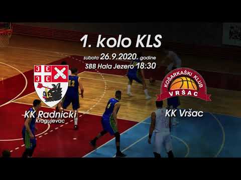 1. kolo KLS  subota 26.09.2020. 18:30h KK Radnički - KK Vršac