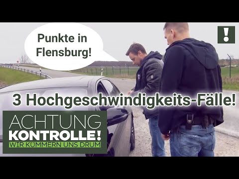 🚨 Punkteregen! Raser haben keine Chance! 🚨 3 Highspeed-Fälle | Kabel Eins | Achtung Kontrolle