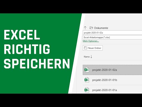 Excel Datei richtig speichern