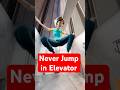 Why You Shouldn't JUMP in a Falling Elevator 🚫 #survival #science #physics #anatomy #lifehacks
