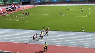 2022年港都盃全國田徑錦標賽　公開男子100公尺準決賽第3組  楊俊瀚前勁國際運動  林祐賢國立體育大學  賴柏翔國立臺南大學進決賽