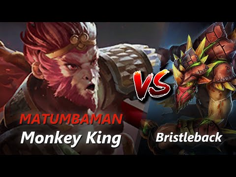 How to Monkey King offlane vs Bristleback/Keeper of the Light (feat. MATUMBAMAN) | First 10 minutes