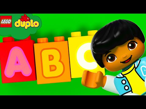 Das ABC-Lied | Kinderlieder und Cartoons | Lego Duplo | Moonbug Kids Deutsch |