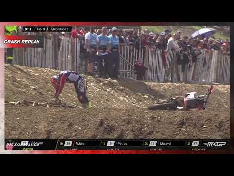 Forato crash | MXGP Race 1 | MXGP of France 2023 #MXGP #Motocross