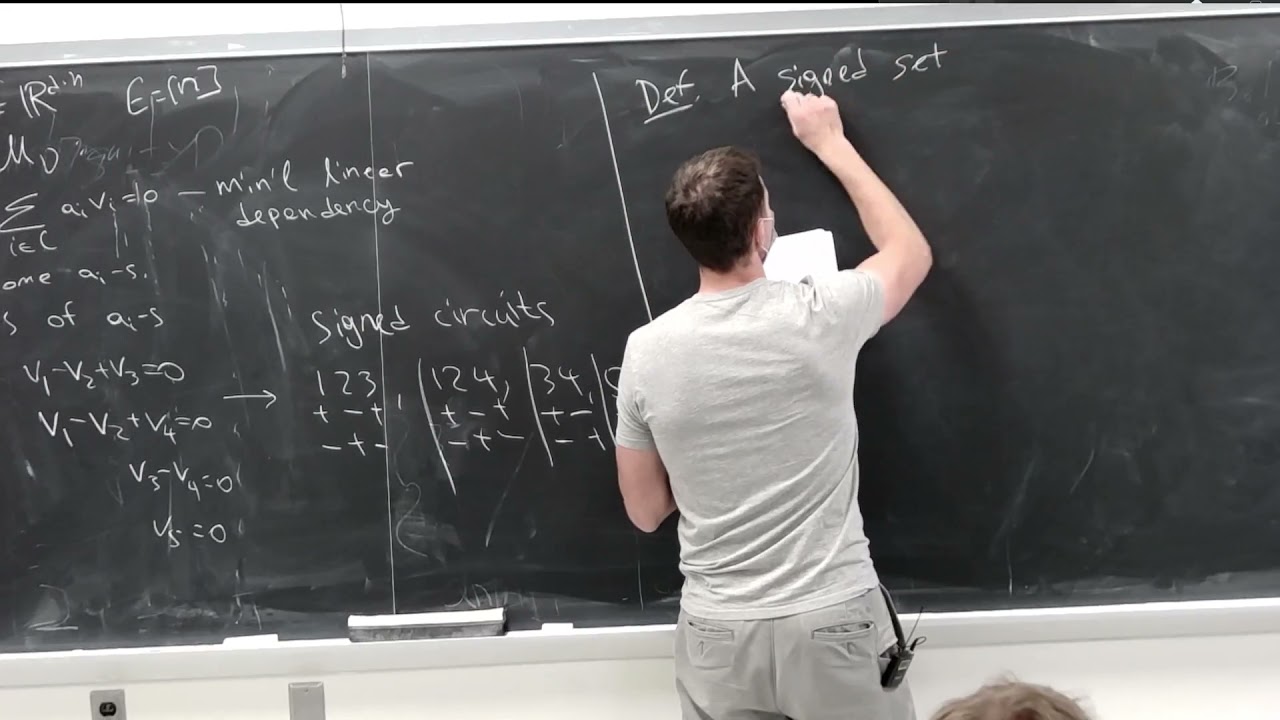 28. Oriented Matroids. Basic definitions and examples.