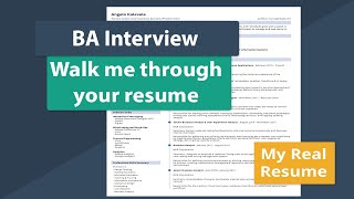 Business Analyst Interview Questions and Answers: "Walk Me Through Your Resume"