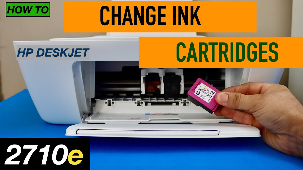 Watch video HP DeskJet 2710e Ink Cartridge Replacement, How To change Ink Now HP DeskJet 2710e Ink Cartridge Replacement, How To change Ink