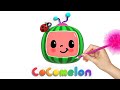 Cocomelon How To Draw Cocomelon Logo
