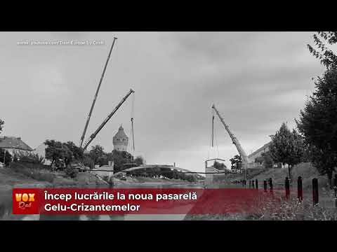 Încep lucrările la noua pasarelă Gelu-Crizantemelor - VOX