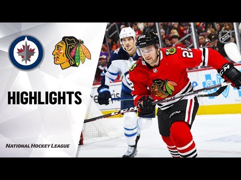 NHL Highlights | Jets @ Blackhawks 1/19/20