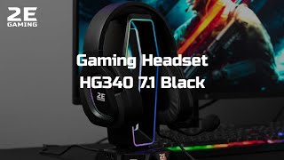 2E GAMING Headset HG340 RGB USB 7.1 Black