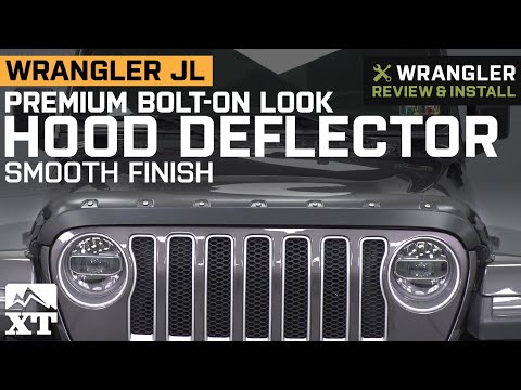 Jeep Wrangler JL Premium Bolt-On Look Hood Deflector - Smooth Review & Install