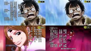 One Piece Opening 20 Comparison 4 Version