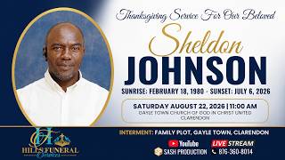 Celebration Of Life || For Our Beloved || Sheldon Johnson