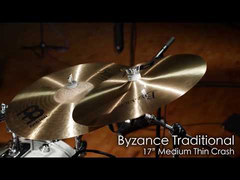Meinl Cymbals Byzance Traditional Medium Thin Crashes Morph Demo
