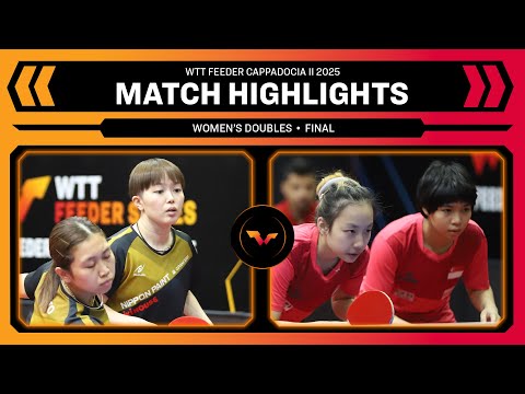 Sato/Shibata vs Ser/Loy | WD Final | WTT Feeder Cappadocia II 2025