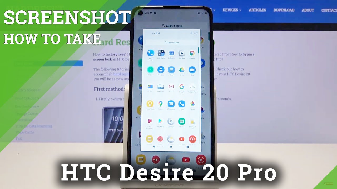 How to Take Screenshot in HTC Desire 20 Pro – Capture Screen Methods
